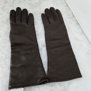 Linda Lundstrom Brown Leather Gloves Sz Sm